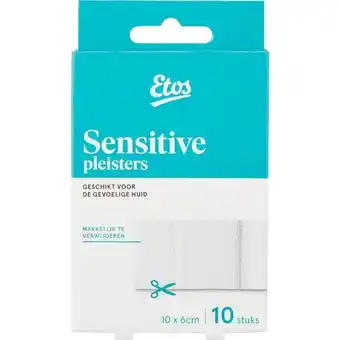 Etos Etos Sensitive Pleisterstrips 10 x 6 CM 10 Strips aanbieding