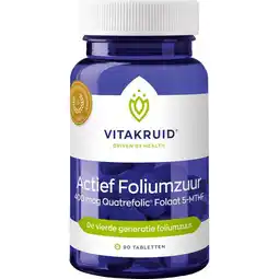 Etos Vitakruid Actief Foliumzuur 400 mcg - 90 tabletten aanbieding