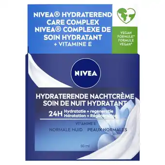 Etos NIVEA Essentials 24u Hydraterende Nachtcrème Normale Huid 50 ML aanbieding