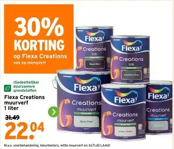 GAMMA Flexa Creations muurverf aanbieding