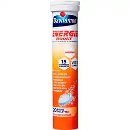 Etos Davitamon Energie Boost Ginseng Bruistabletten Met Sinaasappelsmaak aanbieding