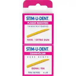 Etos Stim-u-dent Extra Dun Tandenstokers aanbieding