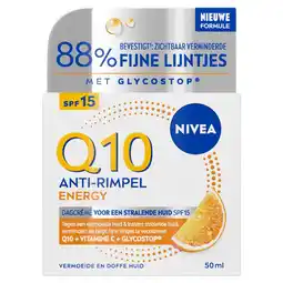 Etos NIVEA Q10 Anti-Rimpel Energy Dagcrème SPF15 50 ML aanbieding