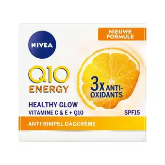 Etos NIVEA Q10 Anti-Rimpel Energy Dagcrème SPF15 50 ML aanbieding