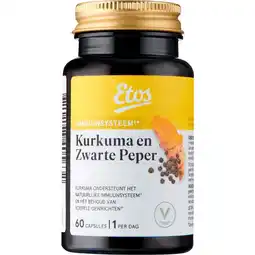 Etos Etos Kurkuma & Zwarte Peper 60 capsules aanbieding
