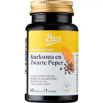 Etos Etos Kurkuma & Zwarte Peper 60 capsules aanbieding
