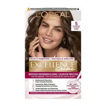 Etos L'Oréal Paris Excellence Crème Verzorgende Crèmekleuring 5 Lichtbruin aanbieding