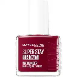 Etos Maybelline New York Superstay Ink Bonder Nagellak 287 Midnight Red aanbieding