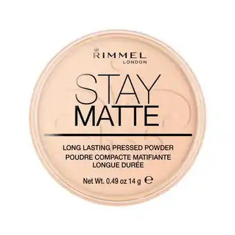 Etos Rimmel London Stay Matte Pressed Poeder 006 Warm Beige 14 g aanbieding