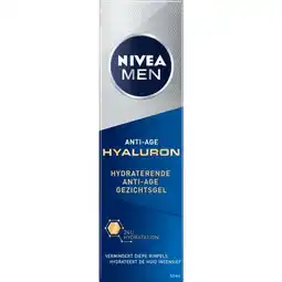 Etos NIVEA MEN Active Ant-Age Hyaluron Hydraterende Gel 50ML aanbieding