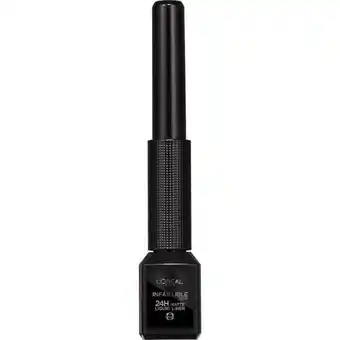 Etos L'Oréal Paris 24H Matte Liquid Zwart Waterproof Eyeliner 10,8 ML aanbieding