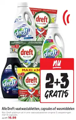Jumbo Alle Dreft vaatwastabletten, capsules of wasmiddelen aanbieding