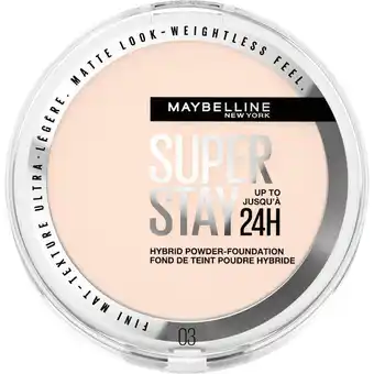 Etos Maybelline New York SuperStay 24H Hybrid Powder Foundation 03 aanbieding
