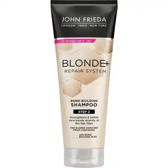 Etos John Frieda Blonde+ Repair Bond Building Shampoo 250 ML aanbieding