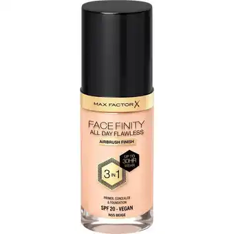 Etos Max Factor Facefinity Foundation Beige/N55 30 ML aanbieding