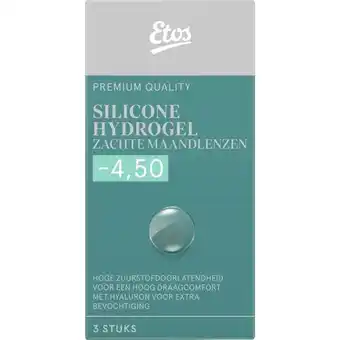 Etos Etos Silicone Hydrogel Zachte Maandlenzen -4.50 3st aanbieding