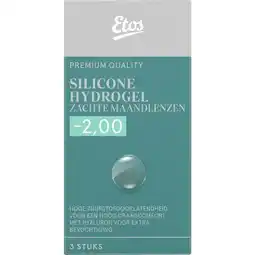 Etos Etos Silicone Hydrogel Zachte Maandlenzen -2.00 3st aanbieding