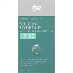 Etos Etos Silicone Hydrogel Zachte Maandlenzen -2.50 3st aanbieding