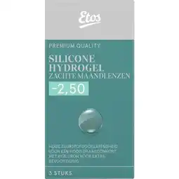 Etos Etos Silicone Hydrogel Zachte Maandlenzen -2.50 3st aanbieding