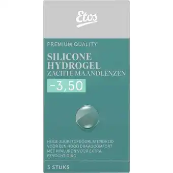 Etos Etos Silicone Hydrogel Zachte Maandlenzen -3.50 3st aanbieding