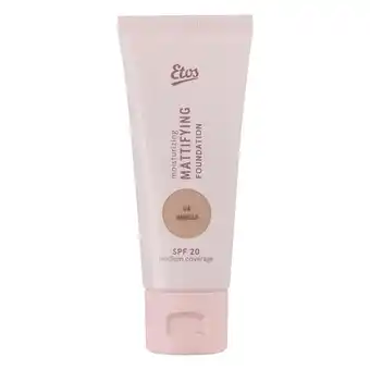 Etos Etos Moisturizing Mattifying Foundation SPF 20 04 Vanilla aanbieding