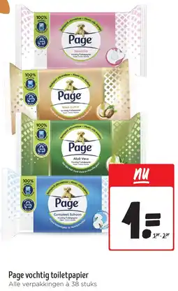 Jumbo Page vochtig toiletpapier aanbieding
