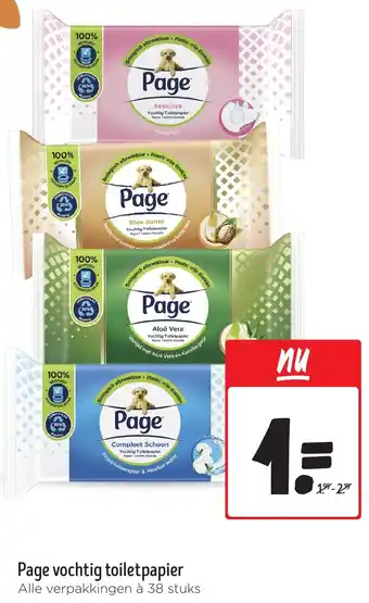 Jumbo Page vochtig toiletpapier aanbieding