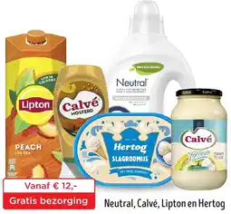 Jumbo Neutral, Calvé, Lipton en Hertog aanbieding