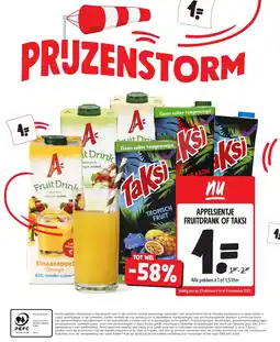Jumbo Appelsientje fruitdrank of taksi aanbieding