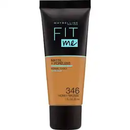 Etos Maybelline New York Fit Me Matte + Poreless Foundation 346 Honey Bronze aanbieding