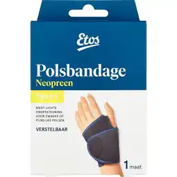 Etos Etos Polsbandage Zwart aanbieding