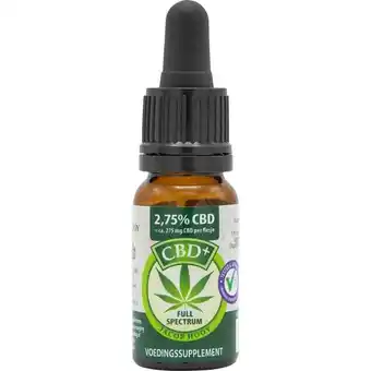 Etos Jacob Hooy CBD Plus Olie 2,75% 10 ML aanbieding