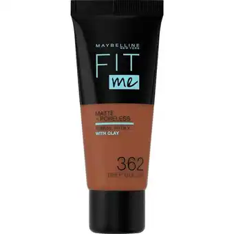 Etos Maybelline New York Fit Me Matte + Poreless Foundation 362 Deep Golden aanbieding