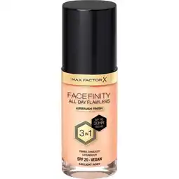 Etos Max Factor Facefinity Foundation Light Ivory/C40 30 ML aanbieding