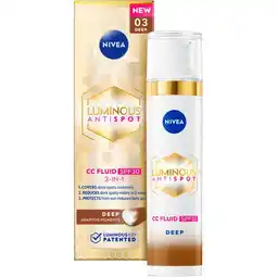 Etos NIVEA Cellular Luminous630 CC Fluid SPF30 Dark 40 ML aanbieding
