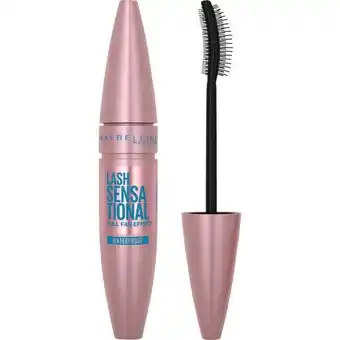 Etos Maybelline New York Lash Sensational Waterproof Mascara Very Black aanbieding