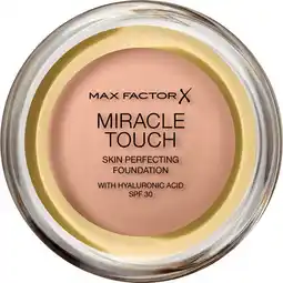 Etos Max Factor Miracle Touch Compact Foundation 45 Warm Almond aanbieding