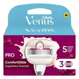 Etos Gillette Venus ComfortGlide Sugarberry Navulmesjes 3 Stuks aanbieding