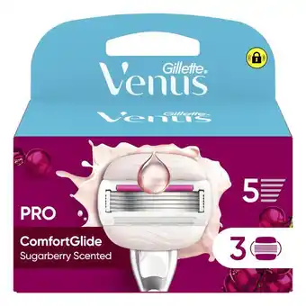 Etos Gillette Venus ComfortGlide Sugarberry Navulmesjes 3 Stuks aanbieding