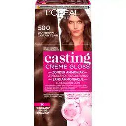 Etos L'Oréal Paris Casting Crème Gloss Haarverf 500 Café Lungo Lichtbruin aanbieding