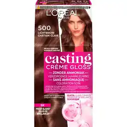 Etos L'Oréal Paris Casting Crème Gloss Haarverf 500 Café Lungo Lichtbruin aanbieding