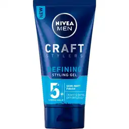 Etos NIVEA MEN Craft Stylers Defining Styling Gel Sterke Hold 150 ML aanbieding