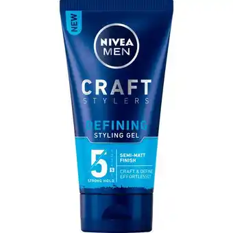 Etos NIVEA MEN Craft Stylers Defining Styling Gel Sterke Hold 150 ML aanbieding