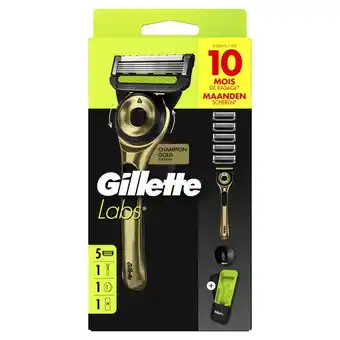 Etos GilletteLabs Scheersysteem 1 Handvat Met 5 Navulmesjes En Reisetui aanbieding