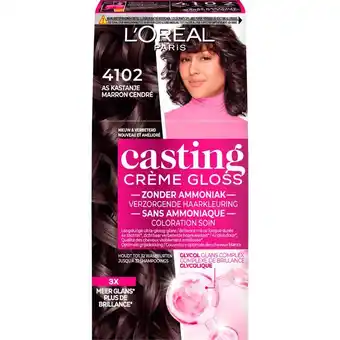 Etos L'Oréal Paris Casting Crème Gloss Haarverf 4102 Cool Chestnut Parelmoer Kastanjebruin aanbieding