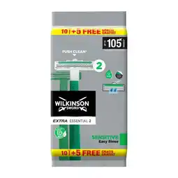 Etos Wilkinson Sword Extra 2 Sensitive Wegwerpmesjes 10+5 gratis aanbieding