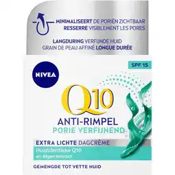 Etos NIVEA Q10 Power Anti-Rimpel Dagcrème Gem/Vet Huid SPF15 50 ML aanbieding