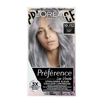 Etos L'Oréal Paris Preference Vivids Permanente Haarverf 10.112 Silver Grey Soho aanbieding
