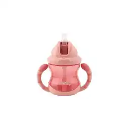 Etos Nuby Flip-It Antilekbeker Handvaten Roze 12 Maanden aanbieding