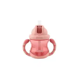 Etos Nuby Flip-It Antilekbeker Handvaten Roze 12 Maanden aanbieding